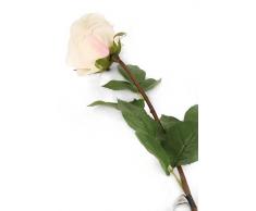 Floral Elegance F061WL - Rose artificielle blanche de 72 cm