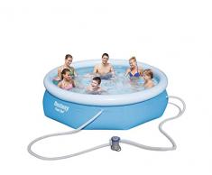 Bestway - Piscine gonflable hors sol Fast Set ronde, diamètre 305 cm hauteur 76 cm