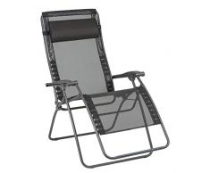 Lafuma Fauteuil Relax, Pliable et réglable, RSXA Clip XL, Batyline, Couleur: Noir, LFM2040-8551