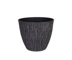 Cera-Mix Pot de Fleurs, Bac à Plante Caval, résistant au Gel et ultraléger, Noir, 36x31cm