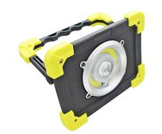 Maximus Lampe Torche de Travail à Del 20 W 1200 lumens et Distance de Faisceau 160 lumens Rechargeable USB Noir Jaune