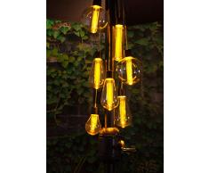 Noma 7 Plastique Parasol Guirlande Lumineuse avec LED Blanc Chaud – Taille Unique