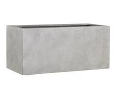 Emsa esteras Bac à Fleurs RECTANGULAIRE pour Le Jardin en Fibre de Verre 97 x 47 cm Beton Warm