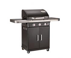 LANDMANN Rexon PTS 3.1 Barbecue à gaz, Noir, 135 x 120 x 52 cm