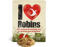 Jacobi Jayne Robin Food 2 kg – I Love Robins – Nourriture pour Oiseaux très Riche en énergie pour Rouges-Gorges, Oiseaux Noirs et poussettes.
