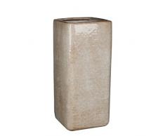 MICA Decorations Vase, Romero Länge 16 cm, Breidte 16 cm, Höhe 35,5cm weiß