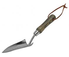 Faithfull Outils Faipreshptss Prestige Truelle de Jardinage en Acier Inoxydable avec Manche en Bois de frêne, Bleu, 6 x 33 x 7 cm