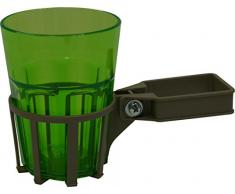 Angerer Porte-Boisson pour balancelle avec Tube carré Champagne, gobelet Vert