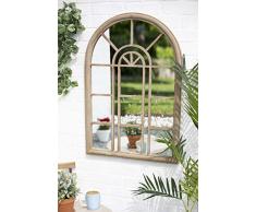 La Hacienda Miroir dextérieur Arrondi en Forme d’Arche Naturel