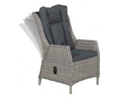 Garden Impressions Osborne Fauteuil, Saule Ancien/Noir Réflexe