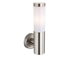 Firstlight Plaza IP44 1 x E27 60 W Applique Murale en Acier Inoxydable