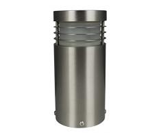 Heitronic – v4 A edestahl Standleuchte Aruba Jardin luminaire Roseau Roseau pour E27 Ampoules LED 21 cm