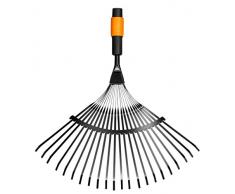 Fiskars 135201 QuikFit Balai à feuille 20 dents avec tête en Acier