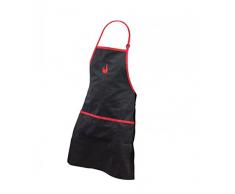 Char-Broil 140 517 - Tablier de cuisson, noir/rouge.