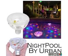 MemoryStar Lampe de piscine subaquatique avec 4 LED 70055 – Arrêt automatique – 7 spectacles de lumière différents – Avec piles – Marque allemande