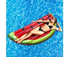 Rexco 2005438 Pastèque Gonflable Grande Tranche Fruit Island Beach Float Piscine Jumbo Air Mat Sports Nautiques Fun Raft Lilo Multicolore