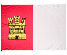 BPH Castilla La Mancha Drapeau, Magenta et Blanc, 150 x 225 cm