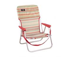 PRATIKO LIFE Chaise de Plage Rouge