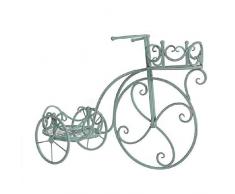 Dcasa Pot de Fleurs Double vélo Vert Aqua