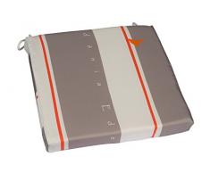 EDENIA Assise de chaise Argile/Blanc 37x40x6 cm 009755