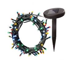 WeRChristmas Lot de 50 LED à énergie Solaire Multicolore LED Guirlande Décoration de Noël