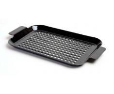 Charcoal Companion Petite Grille au Fini Porcelaine, Noir, 19x32,99x2,29 cm