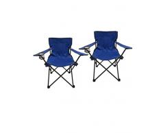 Homecall - Chaise de camping, Bleu