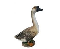 Dehner Dekofigur Wildgans, ca. 52.5 x 31.5 x 16.5 cm, Polyresin, Braun Figurine, Marron/Beige