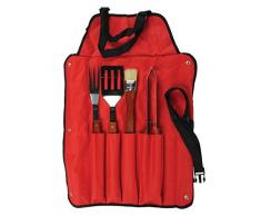 BBQ Collection 45536 Ustensile + Tablier pour Barbecue INOX 4 Pièces