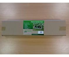 Hansons Garden Jardinière surélevée pour massif de fleur en métal galvanisé