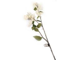 Floral Elegance Artificiel 107 cm Tige Unique Blanc Bougainvillaea X 6 – Artificiel de Luxe Plage de Fleur en Soie