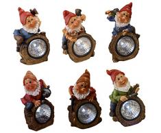 OUTDOOR LIGHTS Nain de Jardin Solaire 24cm, Multicolore, 18x15x27 cm