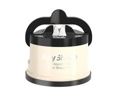 AnySharp Aiguiseur de Couteaux avec Ventouse, Crème