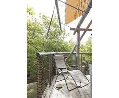 Lafuma Fauteuil Relax, Pliable et réglable, Système lacets, RSXA, Batyline, Couleur: Noir, LFM2034-8551