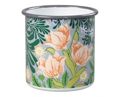 V&A Va055 Morris Petit Pot de Fleurs avec Motif Floral – Vert