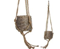 DCASA Pot de Fleurs Suspendu en Osier