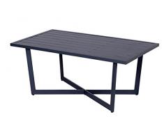 Garden Impressions Ivy Table, Noir Charbon, 110 x 62,5 x 47 cm