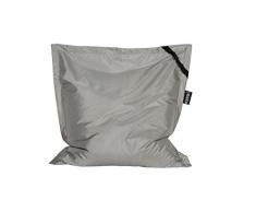 Easy for Life Coussin géant carré Gris/Alu 106x106x19 cm 009689