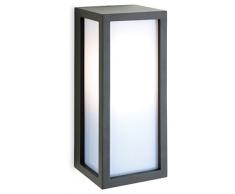 Firstlight 2331GP Warwick Applique Murale avec culot E27 Edison 18 W Graphite avec diffuseur Opale, Graphite, E27 (Edison Screw) 230V