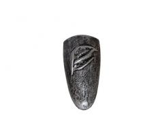 SMI V01A Vase Mural en métal avec Calla Noir/argenté