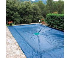 WerkaPro 07425 - Bâche de protection 5x9 m - Pour piscine rectangulaire - 140g/m2 - Marine