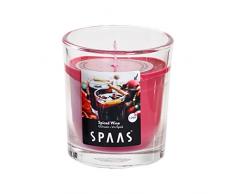 Ivyline Pot en Verre Transparent 83/73 mm 7.3x7.3x8.7 cm Vin épicé Rouge