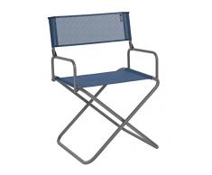 Lafuma Fauteuil de camping, Pliable, Compacte, Avec accoudoirs, FGX XL, Batyline, Couleur: Océan, LFM1346-8547