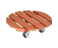 Tierra Garden 64-0530 Wagner Jardinière carrée en terre cuite 11.4 Round Orange