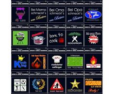 Te élégant Tablier de Cuisine/Barbecue . I Can Cook (Noir)