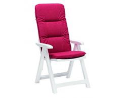 BEST Santiago 96206104 Fauteuil Pliable avec Coussin PL, d.1361, Blanc