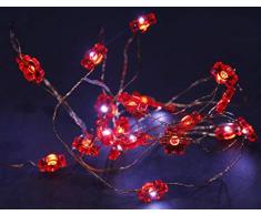 Noma 50 Solaire Fil de cuivre Multi Fonction Guirlande de lumières LED Fleur Taille Unique Blanc