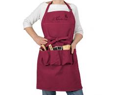 LA CORDELINE Tablier de Jardinage ou Cuisine CJN45BO Bordeaux