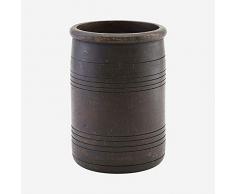 House Doctor Kr0831 Kango Pot de Rangement Marron foncé Hauteur 22 cm Diamètre 15 cm