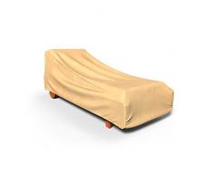 Budge p2 a02sf1 30 x 27 x 80 po Taille M extérieur Toutes Saisons pour Chaise Lounge – Marron Clair